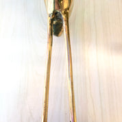 Vintage Brass Crane Statue | Midcentury Modern Brass Bird Statue | Brass Bird Figurine | MCM Home Decor | Brass Heron | Brass Bird | Gift