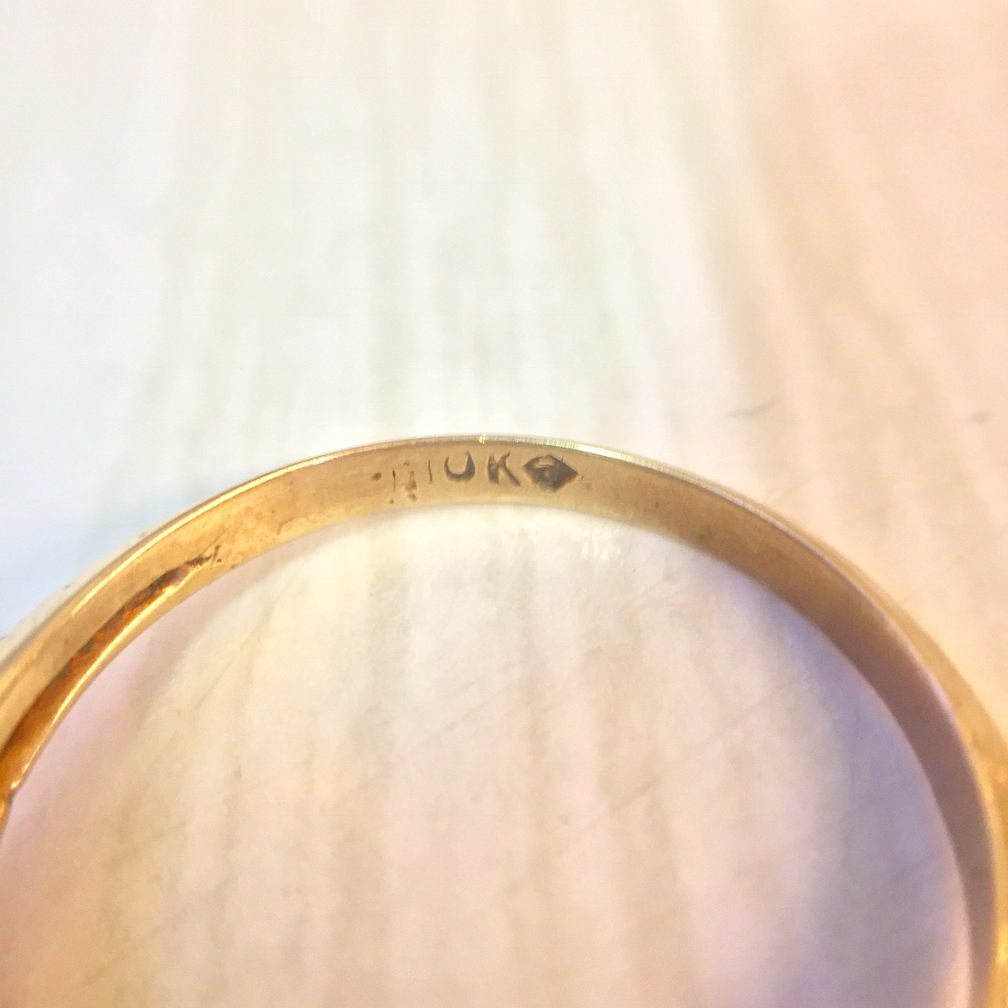 Vintage Gold Ring | 10 K Yellow Gold | Yellow Gold Ring | Pearl Ring | Vintage Jewelry | Diamond Ring | Gold Jewelry | Engagement Ring |