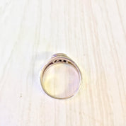 Vintage Sterling Silver Ring with Simple Design | Interlocking Ring Design | Double Circle Ring | Knot Ring | Vintage Jewelry