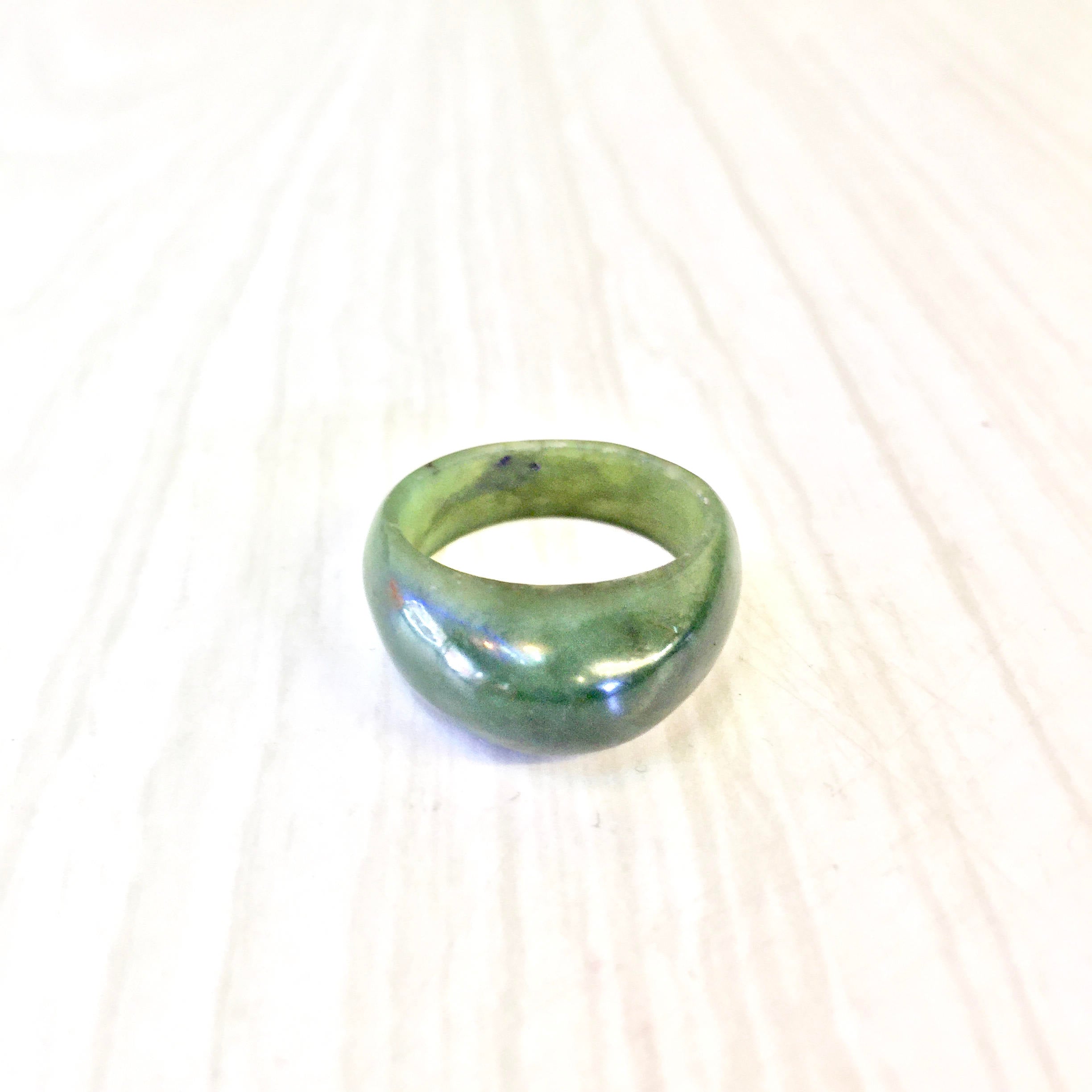 Vintage Green Bakelite Ring | Bakelite Jewelry | Marbled Green Bakelite | Vintage Ring | Green Ring | Marble Ring | Bakelite Collector