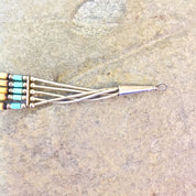 Vintage Beaded Bracelet | Turquoise Bracelet | Beaded Jewelry | Vintage Jewelry | Sterling Silver | Multi Strand | Turquoise | Flower | Gift