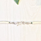 Vintage sterling silver statement bib necklace with chain links, a unique piece of Mexican jewelry that makes a perfect gift.