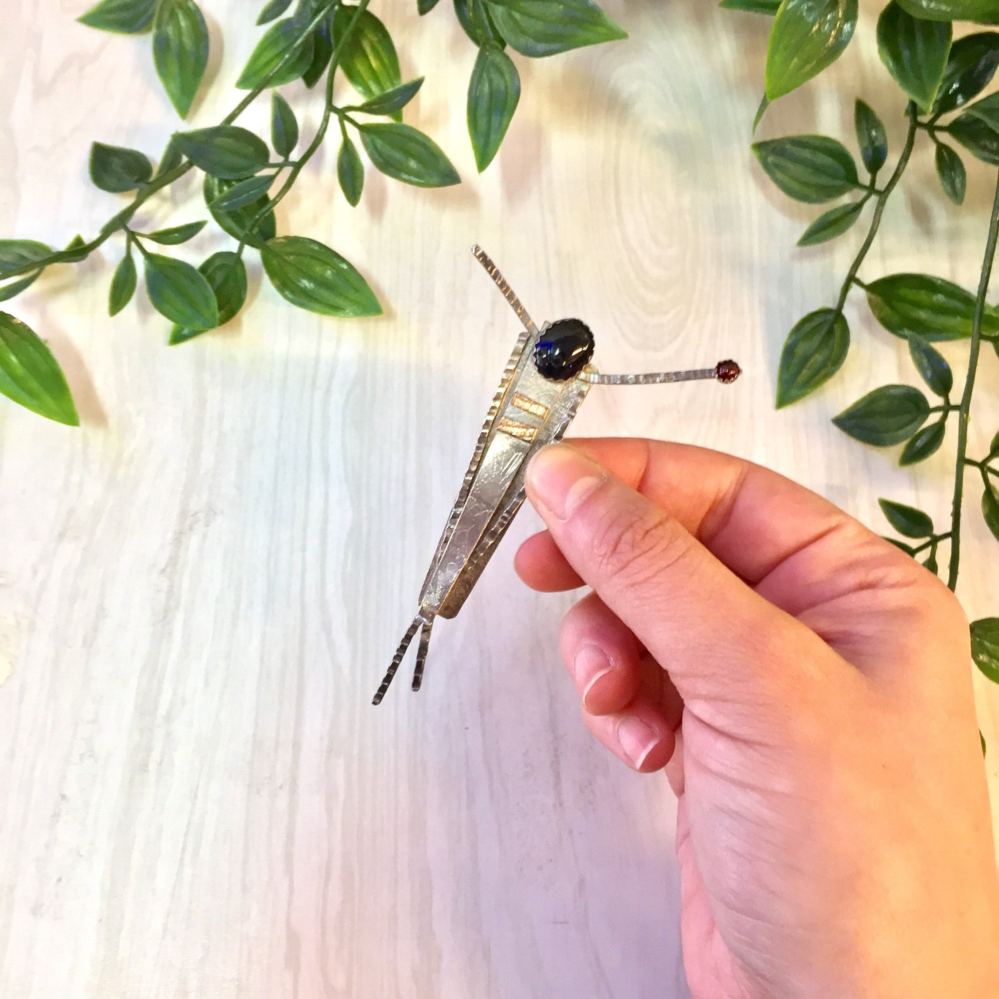 Vintage Silver Brooch | Abstract Jewelry | Vintage Jewelry | Sterling Silver | Black Onyx | Red Stone | Large Brooch | Pin | Texture | Gift