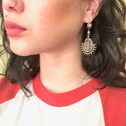 Sterling Silver Goddess Earrings | Vintage Goddess Earrings | Sterling Silver Jewelry | Dangle Earrings |Vintage Earrings|Statement Jewelry