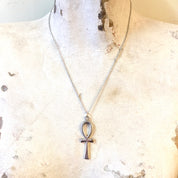Sterling Silver Ankh Pendant | Egyptian Ankh | Silver Ankh Pendant | Vintage Pendant | Necklace | Egypt | Egyptian | Symbol of Life | Gift