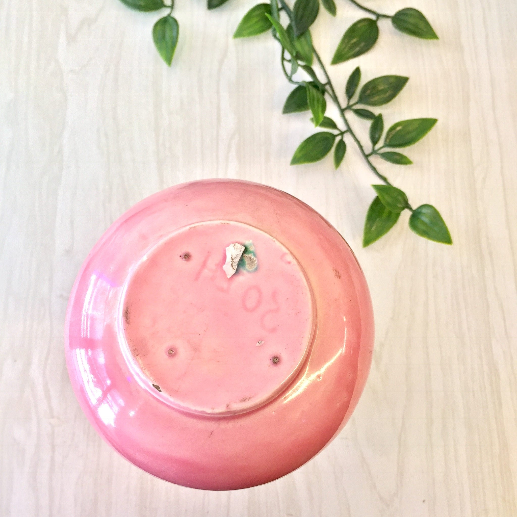 Ceramic Pink Vase | Pink Home Decor | Bubblegum Pink | Small Vase | Table Vase | Vintage Home Decor | Pink | Vase | Flower Vase | Glazed