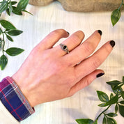 Vintage Silver Ring with Black Onyx Stone, Vintage Jewelry, Southwestern Style, Small Ring, Engagement, Wedding Jewelry, 925,Sterling Silver