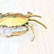 Brass Crab Trinket Box | Brass Ash Tray | Crab Ashtray | Vintage Home Decor | Vintage Brass Crab | Jewelry Box | Catch All Dish | Ash Tray