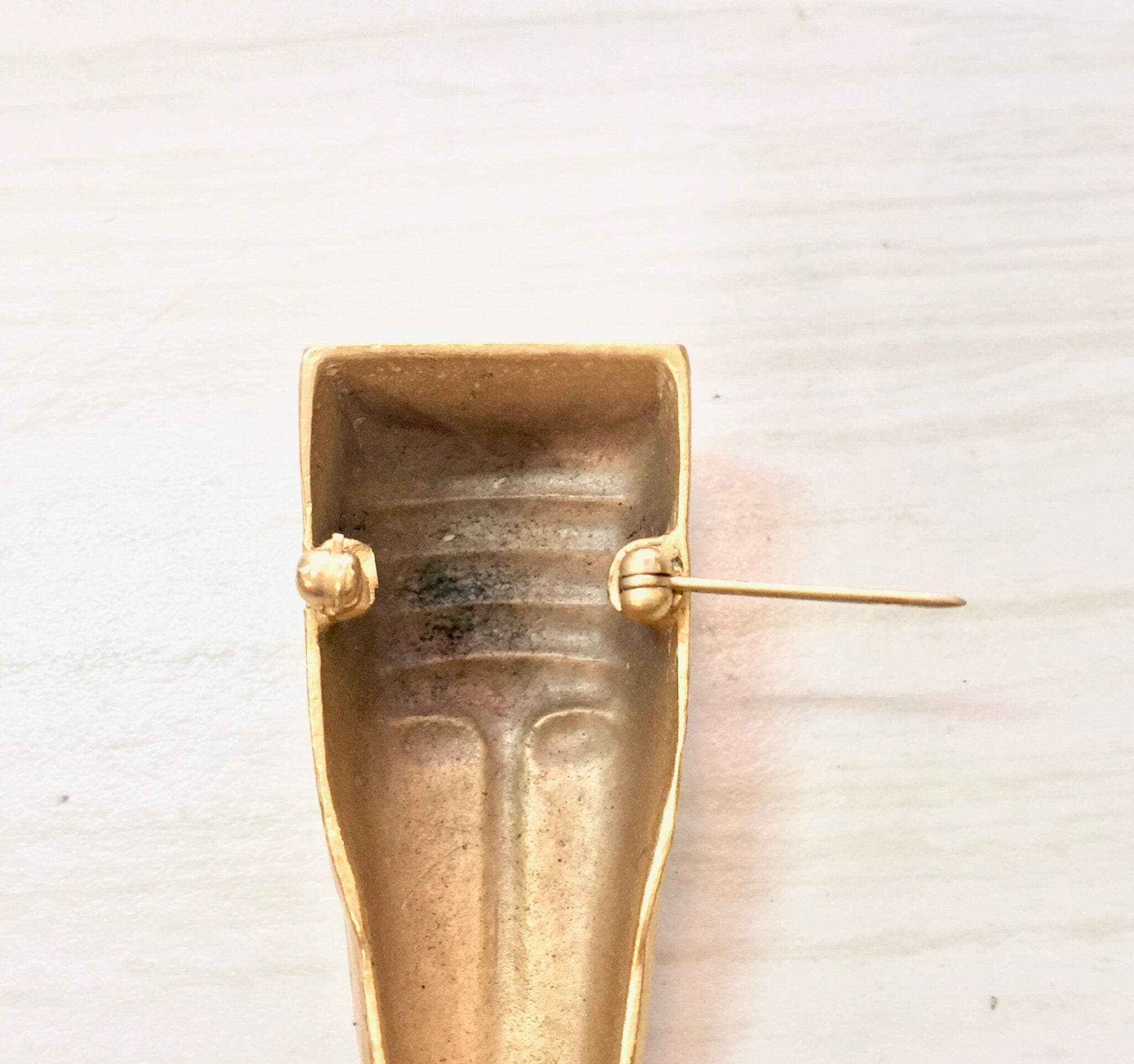 Vintage Gold Brooch, Vintage Costume Jewelry, Gold Tone Jewelry, Face, Mask, Abstract, Vintage Pin, Ethnic Jewelry, Mother's Day Gift