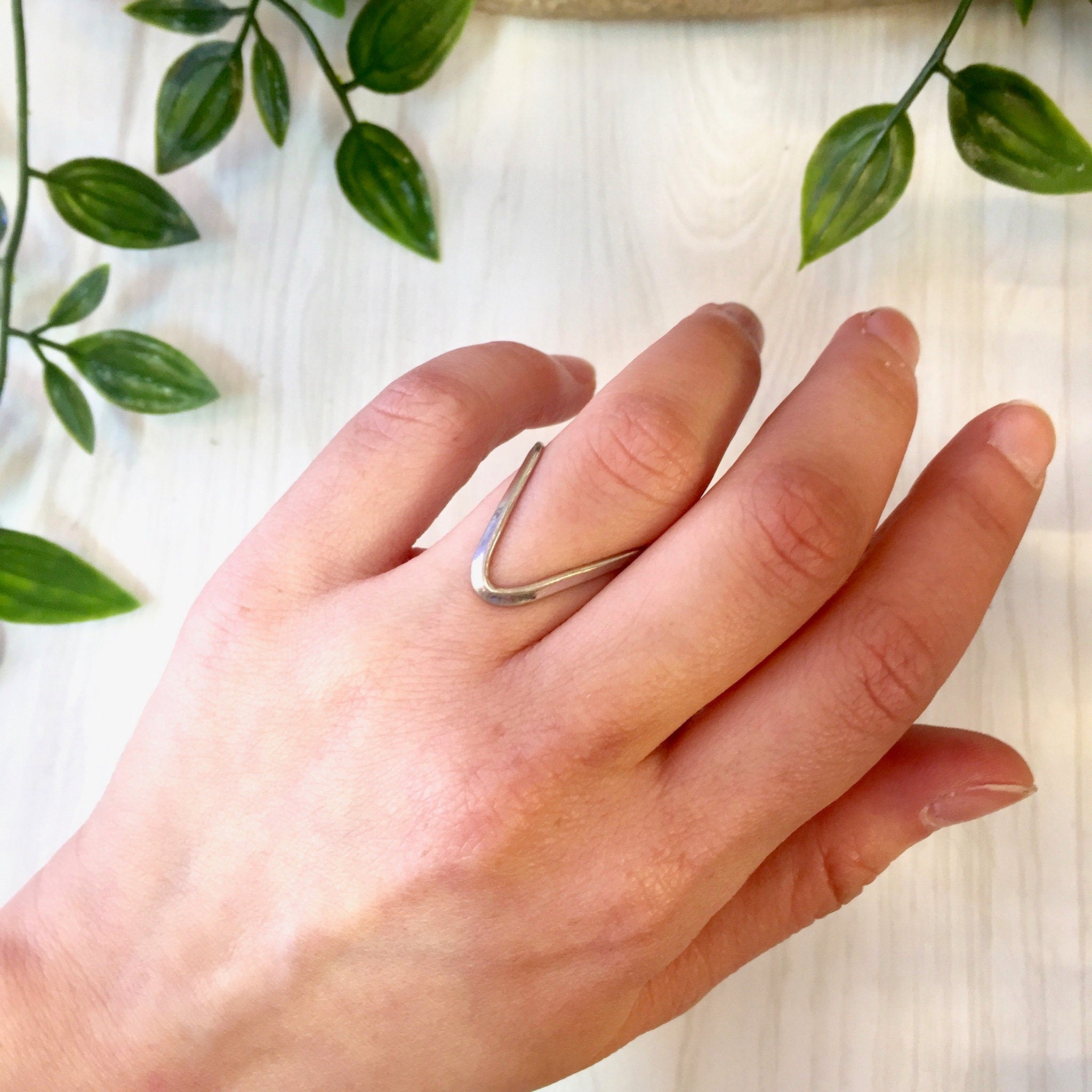 Vintage Silver Ring, Vintage Jewlery, Sterling Silver, Abstract Jewelry, Midi Ring, Simple, Minimal, 925, Mother's Day Gift, Funky Jewelry