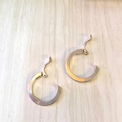 Vintage Clip On Earrings, Silver Tone Earrings, Clip On, Hoop Earrings, Small Hoop Earrings, Vintage Jewelry, Mothers Day Gift, Elegant