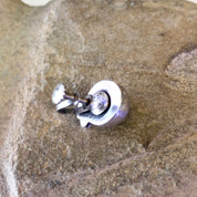 Vintage Jewelry Set, Vintage Ring, Vintage Earrings, Screw Back Earrings, Purple Stones, Sterling Silver, Made in Mexico, Vintage Jewelry