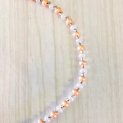 Antica Murrina Necklace, Glass Beaded Necklace, Purple, Pink, Asymmetrical Necklace, White, Blue, Beaded Jewelry, Glass Beads, Statement