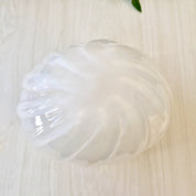 Vintage White Vase, Glass Vase, Opalescent Vase, Art Deco Decor, Vintage Home Decor, Centerpiece, Flowers, Floral Arrangement, Plants, Green