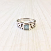 Vintage Silver Ring | Sterling Silver Ring | Blue Topaz Ring | Light Blue Gemstone | Vintage Jewelry | Silver Jewelry | Blue Topaz | Ring