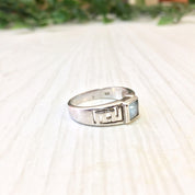 Vintage Silver Ring | Sterling Silver Ring | Blue Topaz Ring | Light Blue Gemstone | Vintage Jewelry | Silver Jewelry | Blue Topaz | Ring