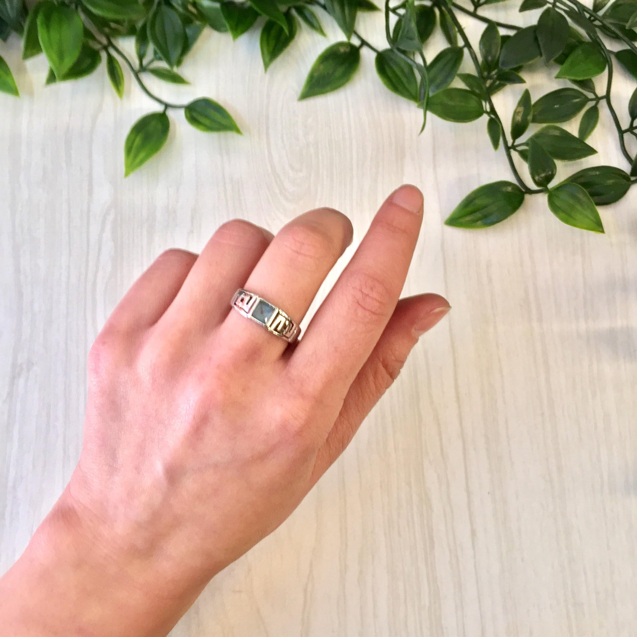 Vintage Silver Ring | Sterling Silver Ring | Blue Topaz Ring | Light Blue Gemstone | Vintage Jewelry | Silver Jewelry | Blue Topaz | Ring