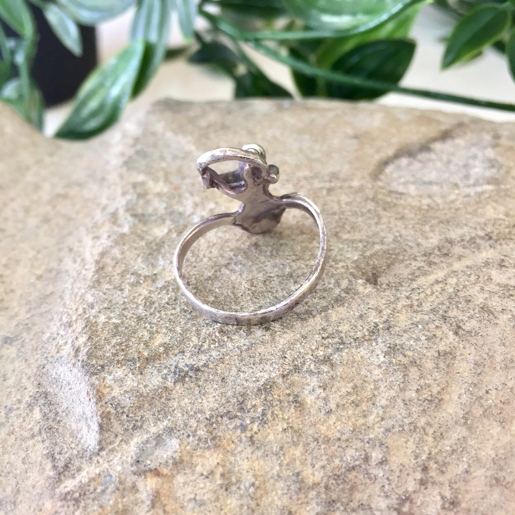 Vintage Silver Ring, Vintage Jewelry, Sterling Silver, Two Lovers, Abstract Jewelry, Dance, Hug, Two People, Gift for Mom, Mother's Day Gift