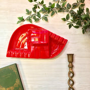 Vintage Red Ashtray | Don Jay Ceramics | Vintage Home Decor | MCM | Midcentury Modern | Ashtray | Catch All Dish | Lidded Ashtray | Red