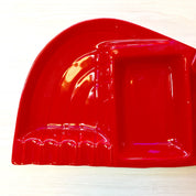 Vintage Red Ashtray | Don Jay Ceramics | Vintage Home Decor | MCM | Midcentury Modern | Ashtray | Catch All Dish | Lidded Ashtray | Red