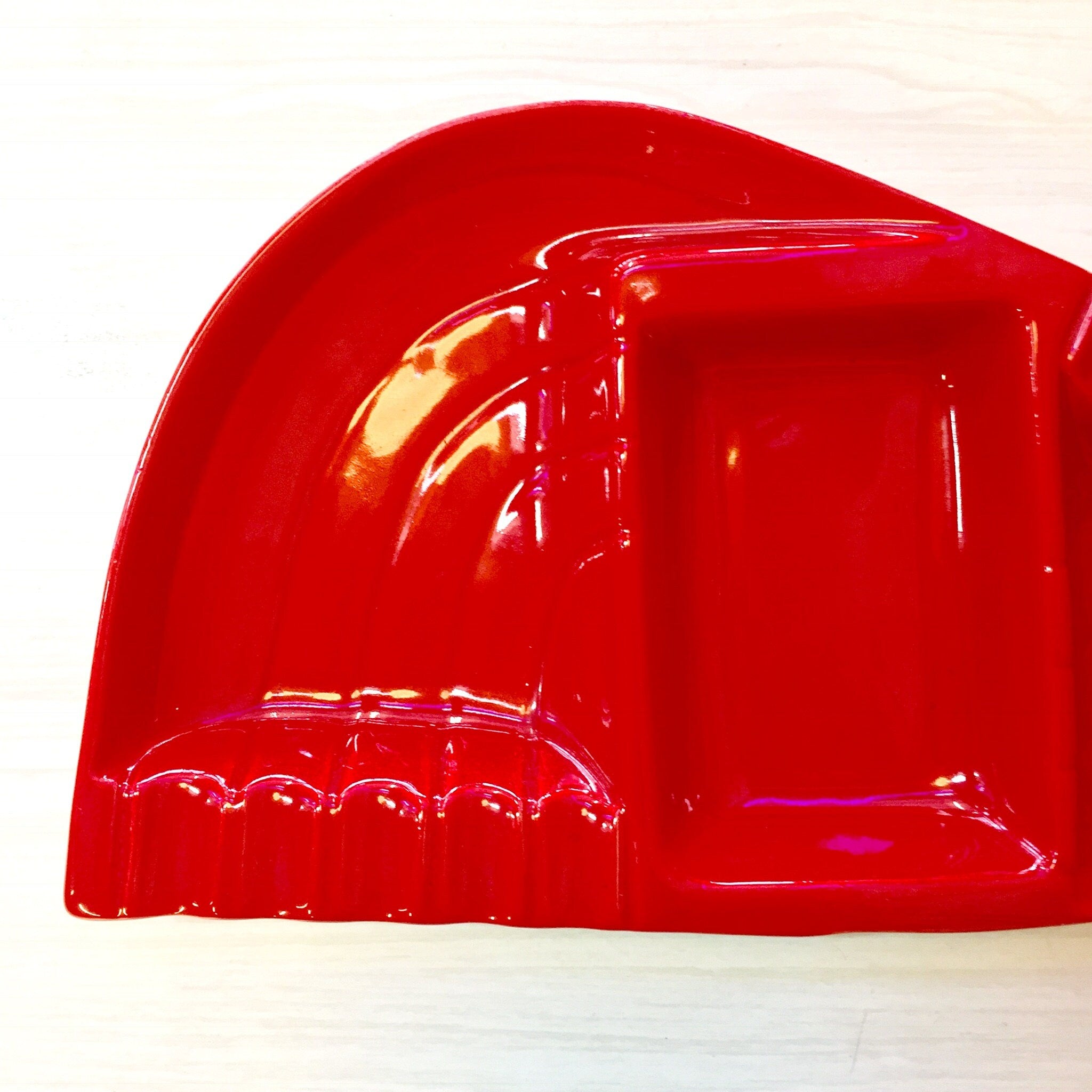 Vintage Red Ashtray | Don Jay Ceramics | Vintage Home Decor | MCM | Midcentury Modern | Ashtray | Catch All Dish | Lidded Ashtray | Red
