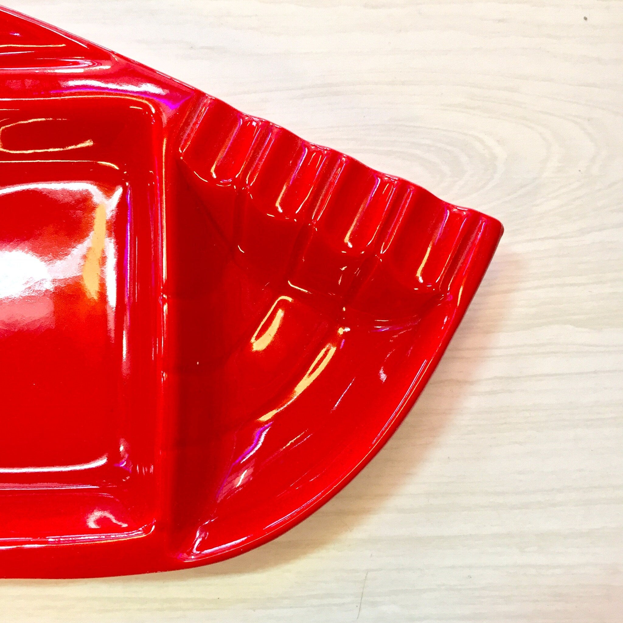 Vintage Red Ashtray | Don Jay Ceramics | Vintage Home Decor | MCM | Midcentury Modern | Ashtray | Catch All Dish | Lidded Ashtray | Red