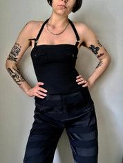 Vintage Moschino Cropped Halter Top
