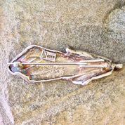 Vintage Silver Brooch, Sterling Silver, Vintage Jewelry, Abstract Jewelry, Vintage Pin, Brooch, Woman Figure, Cloaked Figure, Ghost, Gift