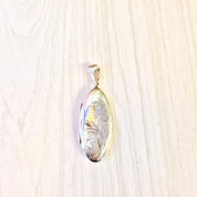 Vintage Silver Pendant | Puffy Etched Locket | Sterling Silver Locket | Vintage Locket | Etched Silver | Locket | Necklace | Pendant |Etched