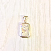 Vintage Silver Pendant | Puffy Etched Locket | Sterling Silver Locket | Vintage Locket | Etched Silver | Locket | Necklace | Pendant |Etched