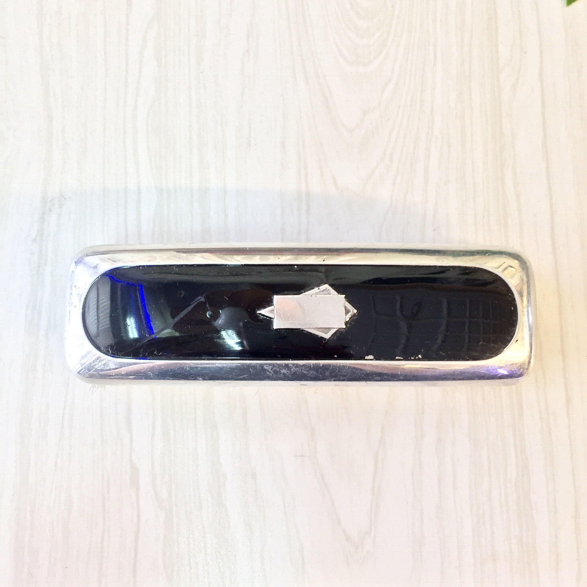 Vintage Clothes Brush, Suit Brush, Clothing Brush, Black and Chrome, Bristle Brush, Wardrobe Brush, Vintage, Grooming, Lint Brush, MCM