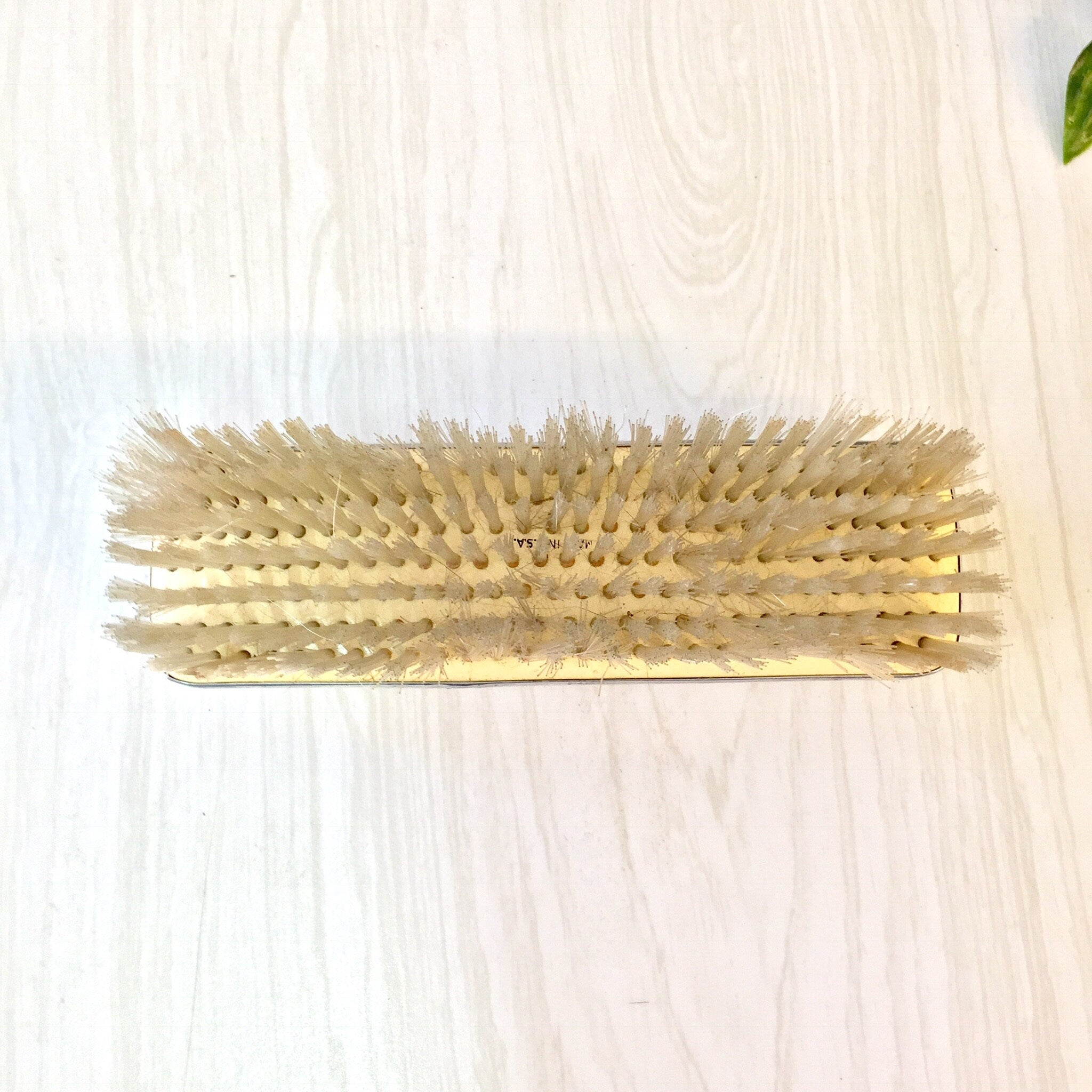 Vintage Clothes Brush, Suit Brush, Clothing Brush, Black and Chrome, Bristle Brush, Wardrobe Brush, Vintage, Grooming, Lint Brush, MCM