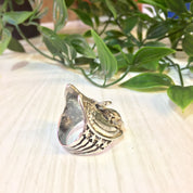 Vintage Silver Ring | Vintage Jewelry | Eagle Ring | Skull Ring | Biker Jewelry | Biker Ring | Sterling Silver | Eagle and Skull | Statement