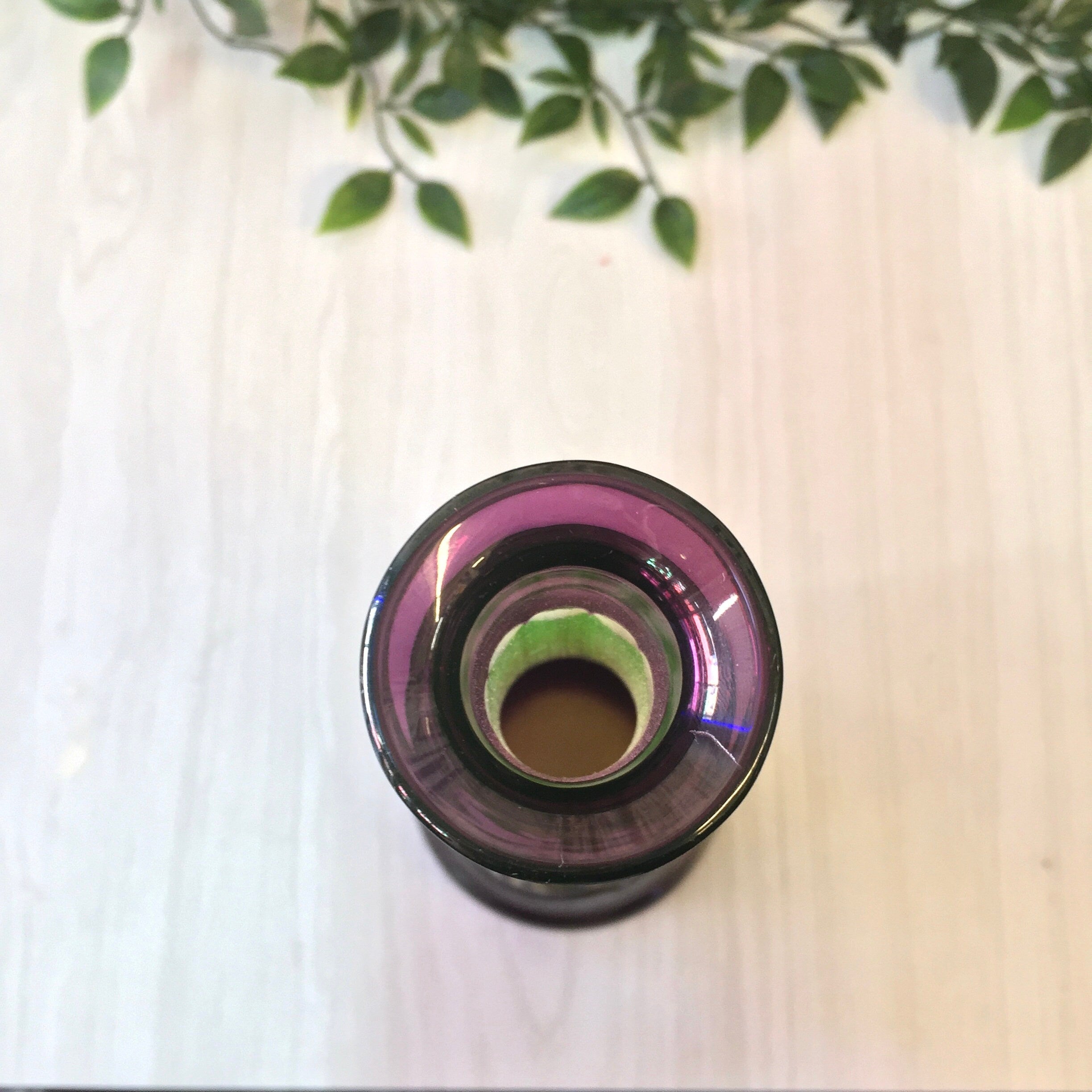 Vintage Glass Vase, Purple Vase, Green Vase, Yellow, Etched Glass, Art Glass, Art Vase, Centerpiece, Wedding Decor, Vase, Vintage Home Decor
