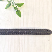 Vintage Brighton Belt, Black Leather Belt, Animal Belt, Silver Tone, Vintage Belt, Vintage Accessories, Lion, Alligator, Lizard, Buffalo