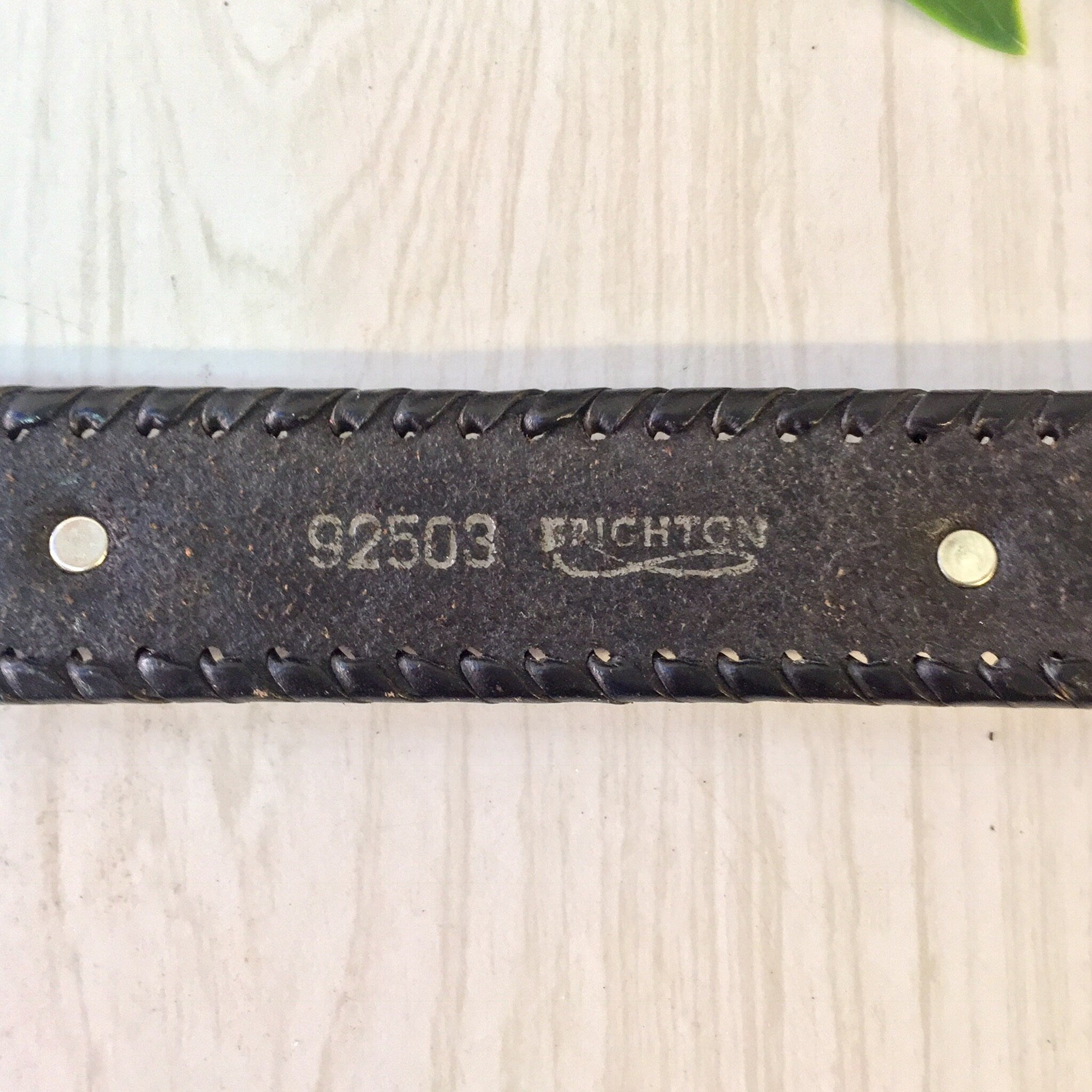 Vintage Brighton Belt, Black Leather Belt, Animal Belt, Silver Tone, Vintage Belt, Vintage Accessories, Lion, Alligator, Lizard, Buffalo