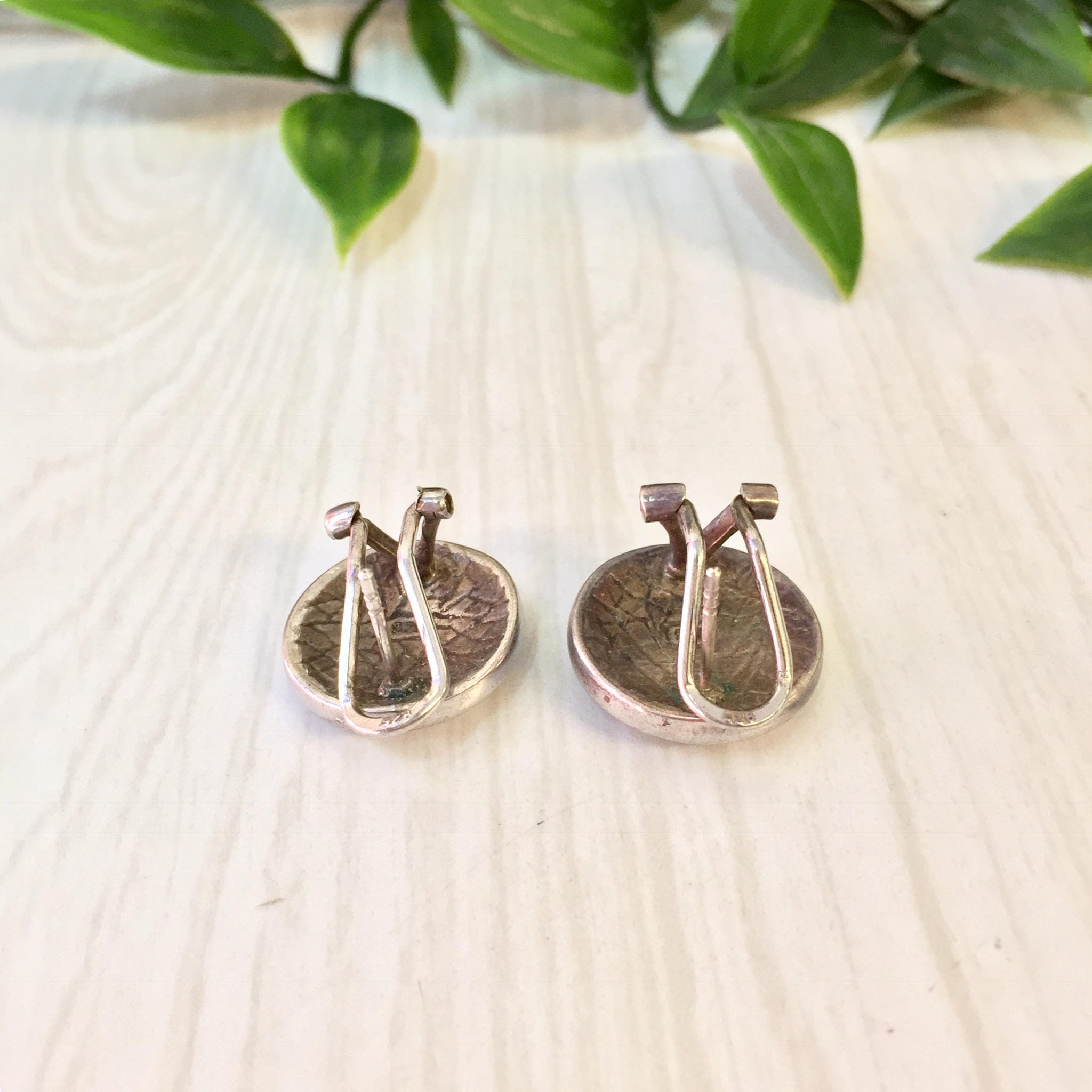 Vintage Silver Earrings | Abalone Earrings | Mother of Pearl | Vintage Jewelry | Earrings | Mosaic Jewelry | Abalone Shell | Valentines Day
