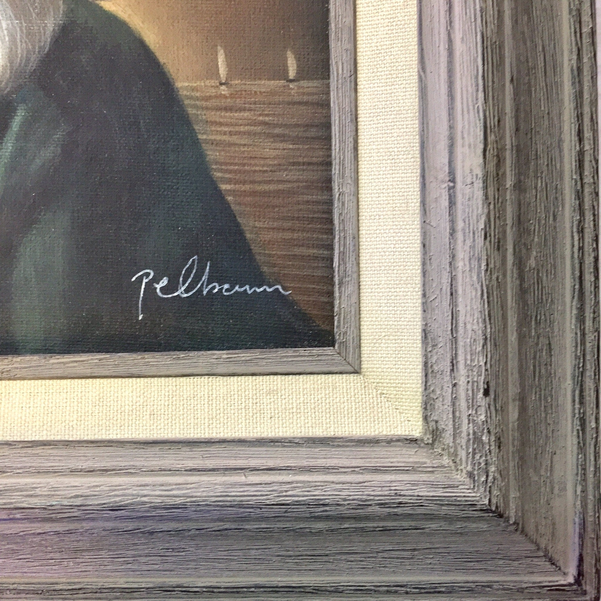 Vintage Framed Art, Artwork, Fisherman, Painting, Wood Frame, Pipe, Captain Painting, Birds, Ocean, Sea, Vintage Art, Vintage Wall Decor