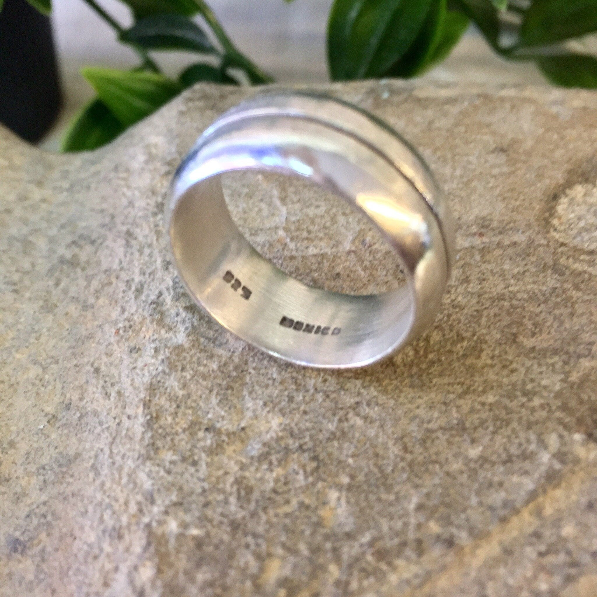 Vintage Silver Ring, Sterling Silver, Vintage Jewelry, Wedding Band, Wedding For Him, Grooms Ring, Gift for Dad, 925, Simple Band Ring