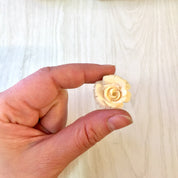 Vintage Rose Brooch, Small Rose Brooch, Vintage Jewelry, White Rose, Plastic Brooch, Vintage Pin, Flower Brooch, Rose, Flowers, Gift for Mom