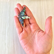 Vintage Silver Brooch, Sterling Silver, Vintage Jewelry, Butterfly Brooch, Abalone Jewelry, Butterfly, Vintage Pin, Butterfly Pin, Purple