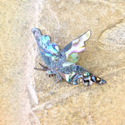 Vintage Silver Brooch, Sterling Silver, Vintage Jewelry, Butterfly Brooch, Abalone Jewelry, Butterfly, Vintage Pin, Butterfly Pin, Purple