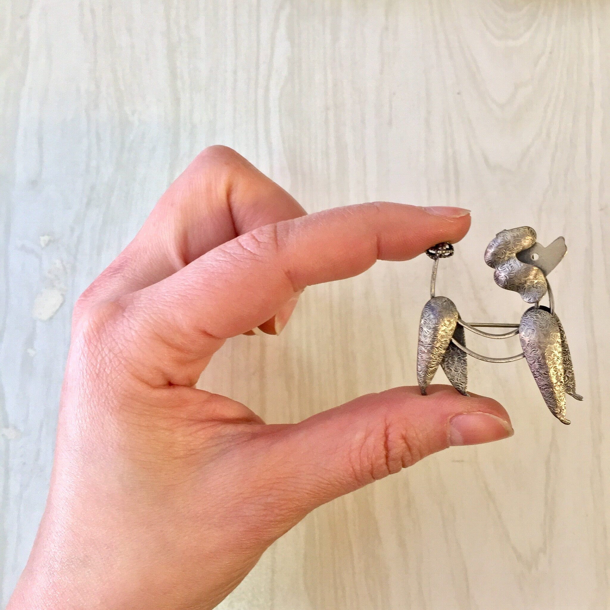 Vintage Silver Brooch, Poodle Brooch, Beau Poodle Brooch, Beau Sterling, Vintage Jewelry, Sterling Silver, Dog Jewelry, Pet Jewelry, Animal