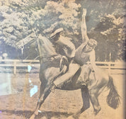 Vintage Framed Photograph, Framed Art, Vintage Home Decor, Wall Decor, Wall Hanging, Horse, Equestrian, Black and White, Photograph,