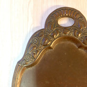 Antique Crumb Dustpan, Butlers Dustpan, Art Nouveau Style, Crumb Dustpan, Ornate Dustpan, Brush, Copper, Brass, Antique Dustpan, Crumb Brush