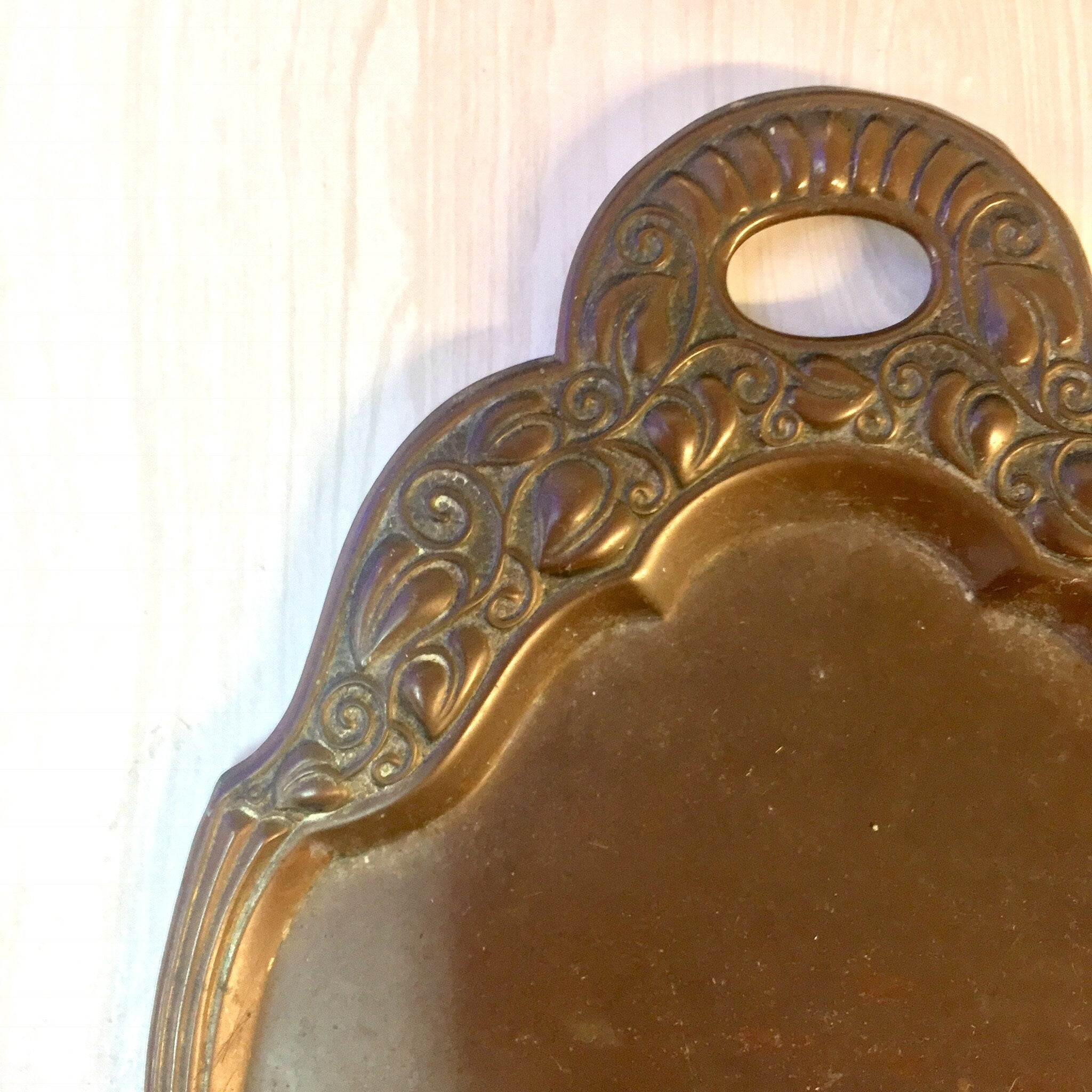 Antique Crumb Dustpan, Butlers Dustpan, Art Nouveau Style, Crumb Dustpan, Ornate Dustpan, Brush, Copper, Brass, Antique Dustpan, Crumb Brush