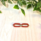 Vintage Red Brooch | Vintage Jewelry | Carnelian Brooch | Vintage Pin | Brooch | Jewelry | Red | White | Green | Carnelian Jewelry | Gift