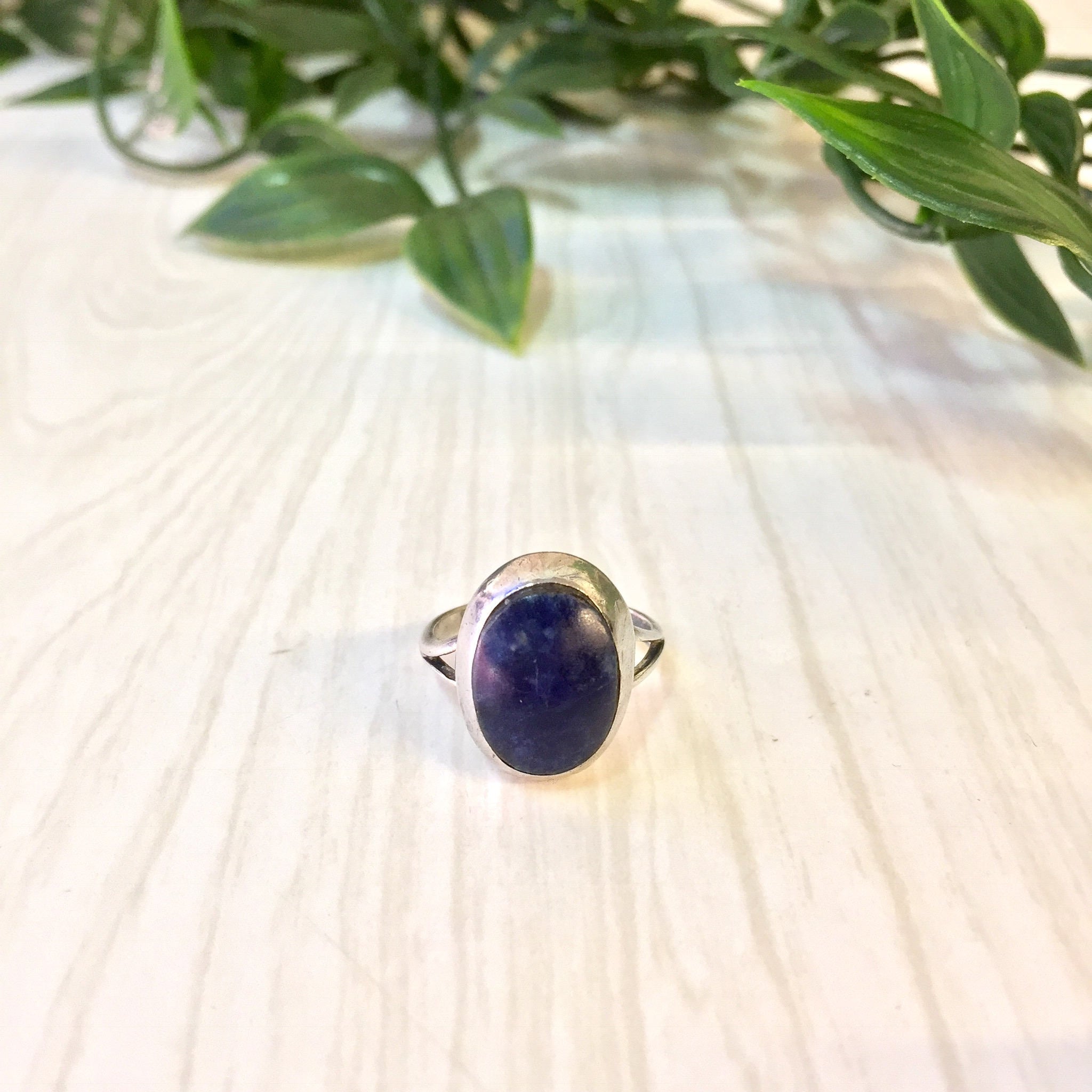 Blue Lapis Ring | Vintage Ring | Vintage Jewelry | Sterling Silver | Silver Ring | Blue Stone | Blue Lapis | Lapis Jewelry | Sterling Ring