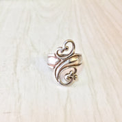 Vintage Silver Ring, Swirl Design Ring, Sterling Silver, Vintage Jewelry, Statement Ring, 925, Gift for Mom, Mother's Day Gift,