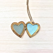 Vintage Locket, Vintage Necklace, Heart Shaped Locket, Mother Of Pearl, Floral Locket, Gold Filled Locket, Pendant Necklace,Keepsake Jewelry